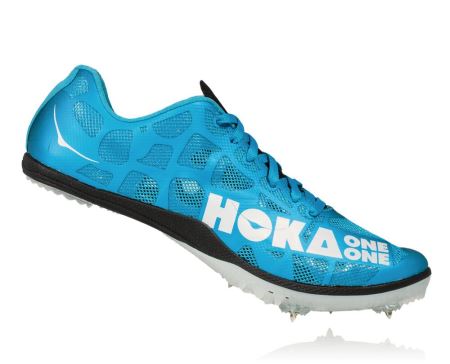 Hoka Rocket MD Track Spikes - Cuie Atletism Dama Albastri / Albi | RO-F8fN0et